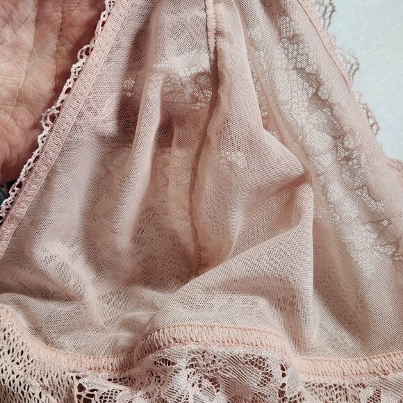 b.tempt’d by Wacoal Lace Encounter Pink Rose Smoke Chemise Sz XL - Picture 9 of 16